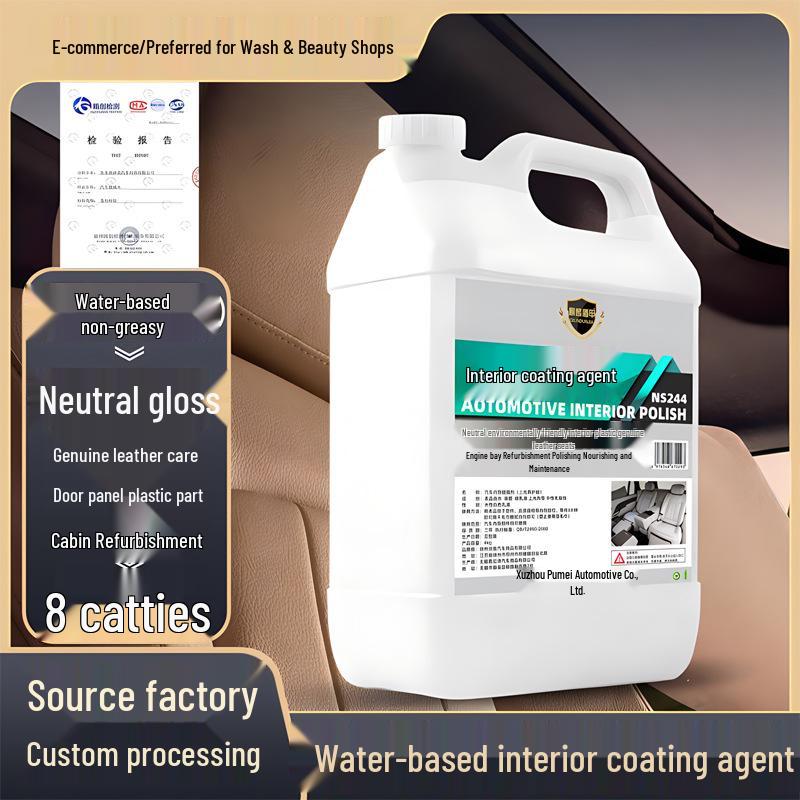 Interior Coating & Polishing Wax for Leather, Plastic & Engine Compartment