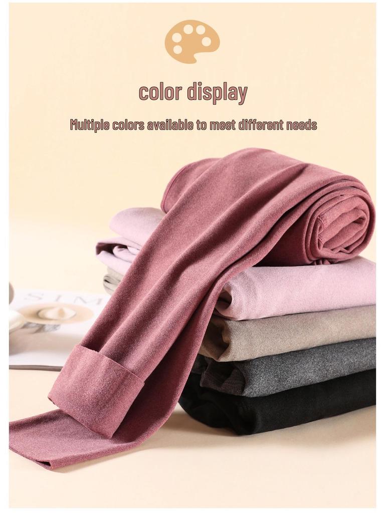 Бархатные Осенние Женские Леггинсы с Низкой Посадкой, Двусторонние, с Начесом, Теплые