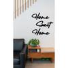 Home Sweet Home Wooden Wall Painting - Laser Cut Wall Decor