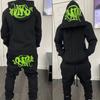 Sy-world Модный Повседневный Зимний Хлопковый Комплект: Худи и Брюки - Унисекс Хип-Хоп Спортивная Одежда