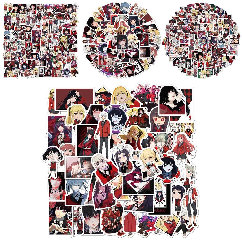 Огромная коллекция из 50/100 шт. аниме-стикеров Kakegurui для DIY-творчества