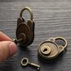 Vintage Padlock Old Style Lock Notebook Luggage Antique Bronze Plated Padlock