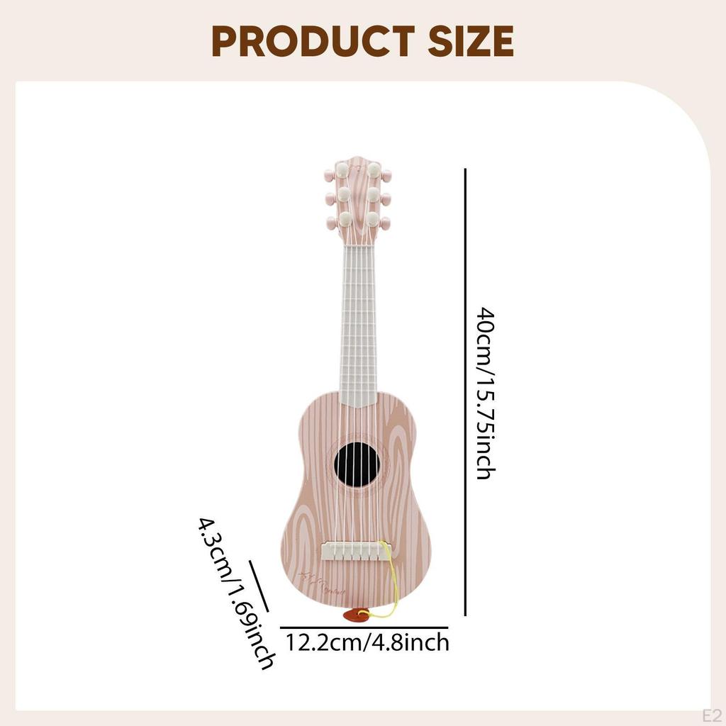 Kids Guitar Toy 6 Strings Musical Realistic Educational Learning for Children