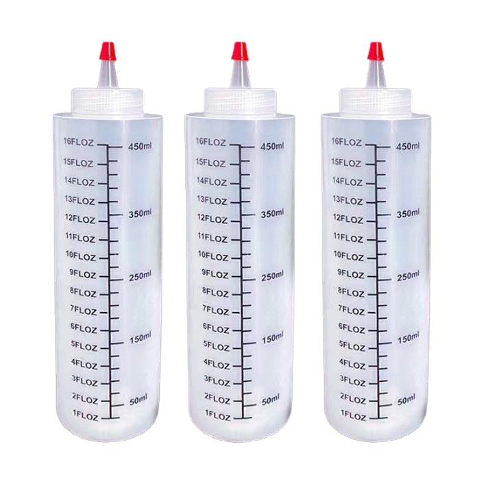 120/250/450ml Sharp-pointed Squeeze Sauce Bottle Ketchup Bottle Salad Dressing Squeeze Bottle Single-hole Squeeze Gravy Boats