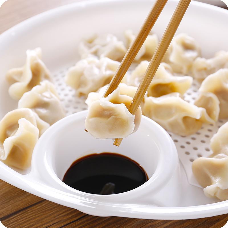 Кухонный двухслойный диск из пшеничной соломы с мини-блюдом для специй, ваза с фруктами, блюдо для пельменей, посуда