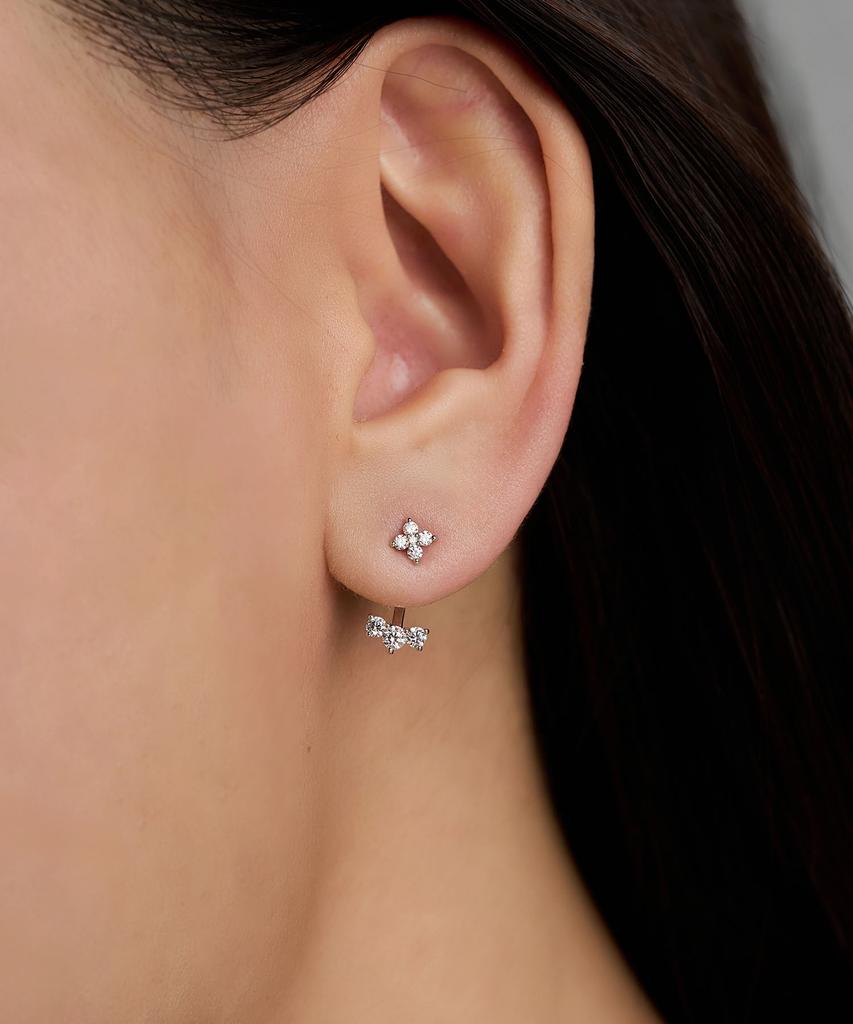 Серьги-булавки Lloyd Silver 925 Слоистые Двусторонние Lles26204S