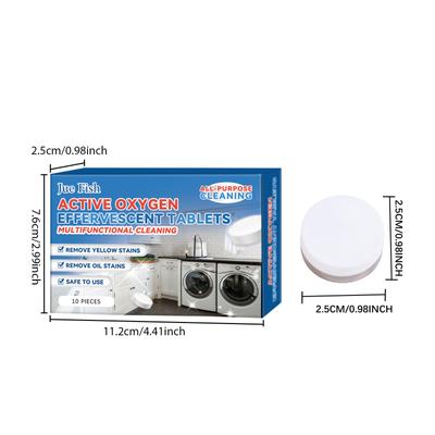 Универсальное средство для удаления пятен Мощные чистящие шипучие таблетки Очиститель Универсальное чистящее средство с активным кислородом Шипучие таблетки
