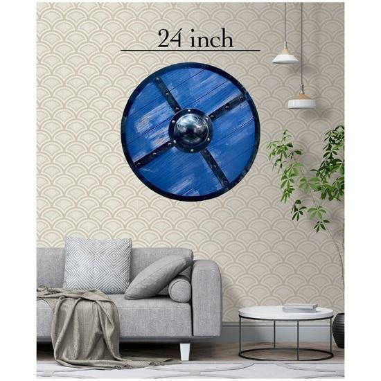 60,96 см Средневековый щит викингов, деревянный щит, щит Вальхаллы с изображением ворона, копия щита викингов, щит средневекового воина