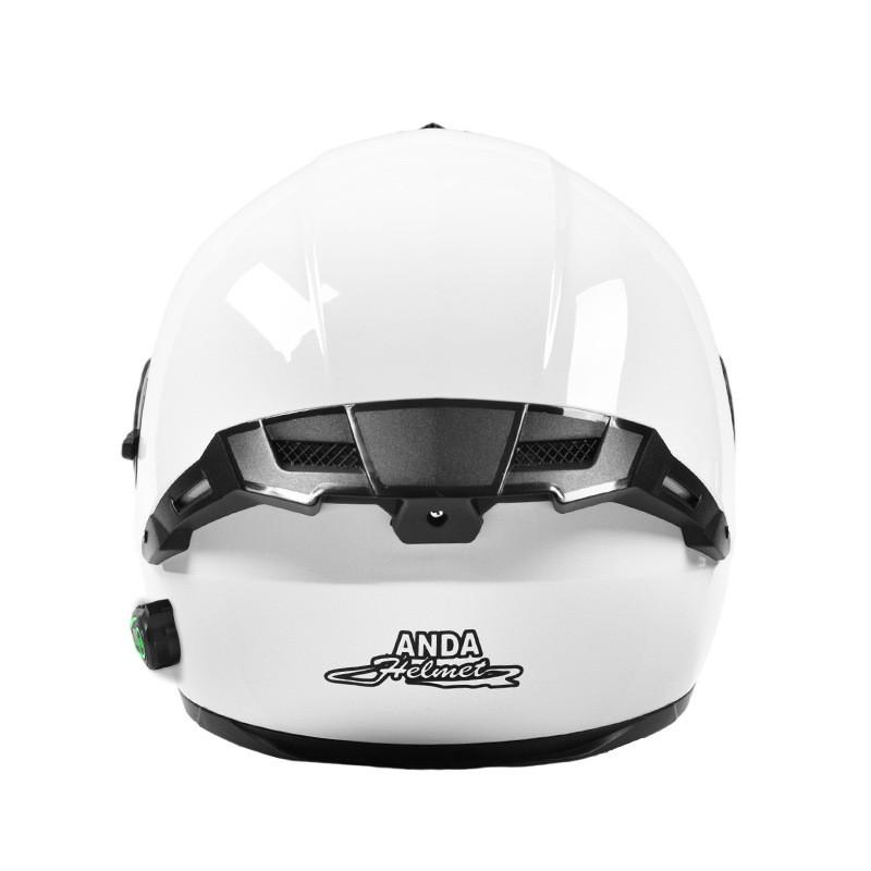 Bluetooth-Compatible Full Face Motorcycle Helmet With Flip-Up Visor 3C Certified ABS Shell Men All-Season Riding