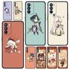 Cute Genshin Impact Phone Case For Oppo A54 A53 A52 A9 2020 A15 A95 A16 A76 A74 A12 Find X5 Reno7 SE Reno6 Pro Plus 5G Cover