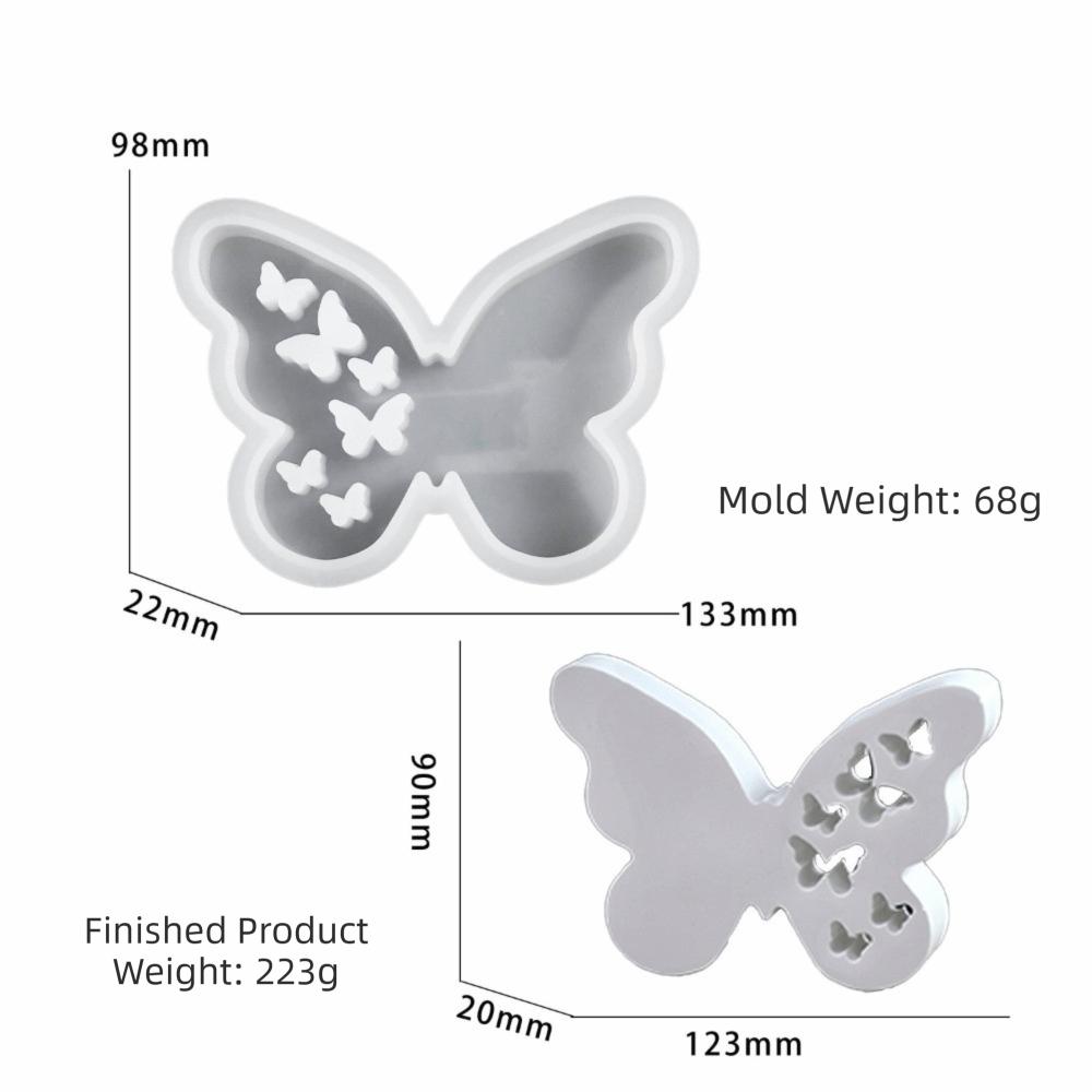 3D Butterfly Silicone Mold Silicone Material Craft Making Mold Creative DIY Clay Mold  Craft Making