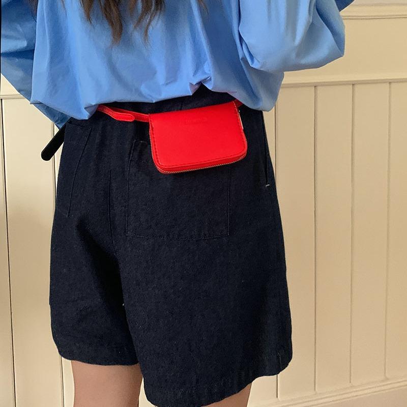 Korean Niche Design, Fashionable Waist Bag with Small Card Bag Mini Crossbody Small Square Bag Coin Wallet