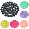 Candy Color Handmade Material Loose Beads Rose Flower Beads Fashion Beads for Crafted DIY Beads Multicolor Jewelry Accessories 20Pcs Supply
