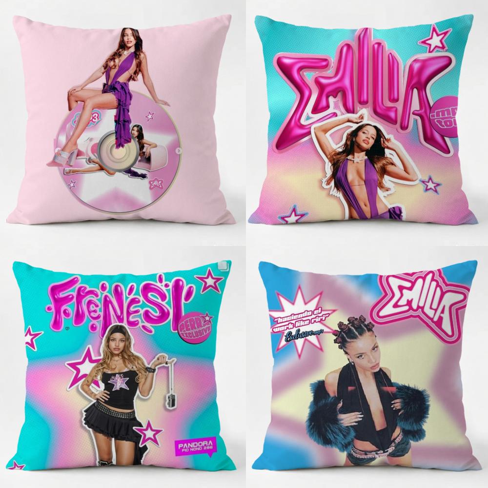 Singer EEmilia Cushion Cover Daily Washable Linen Pillowcase Soft for Sofa Bed Home Room Decor