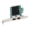 PCIe Gigabit Network Card Professional RTL8125B Dual Port 2.5G High Speed PCI Express Ethernet Adapter for Desktop PC