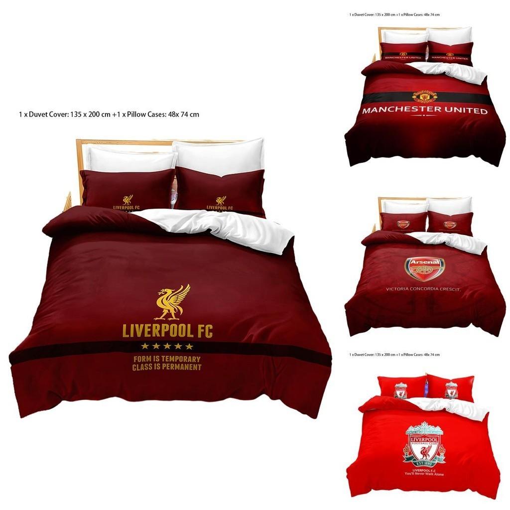 Роскошный 3D Комплект Постельного Белья с Цифровой Печатью для Футбольных Фанатов Оптовый Комплект Постельного Белья для Футбольных Энтузиастов