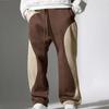 Мужские спортивные брюки с петлями, Повседневные брюки с цветными блоками, Мужские свободные брюки