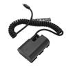 Type C LPE6 Full Decoded Dummy Battery DC Coupler Power Adapter for 5D4 6D2 7D Camera