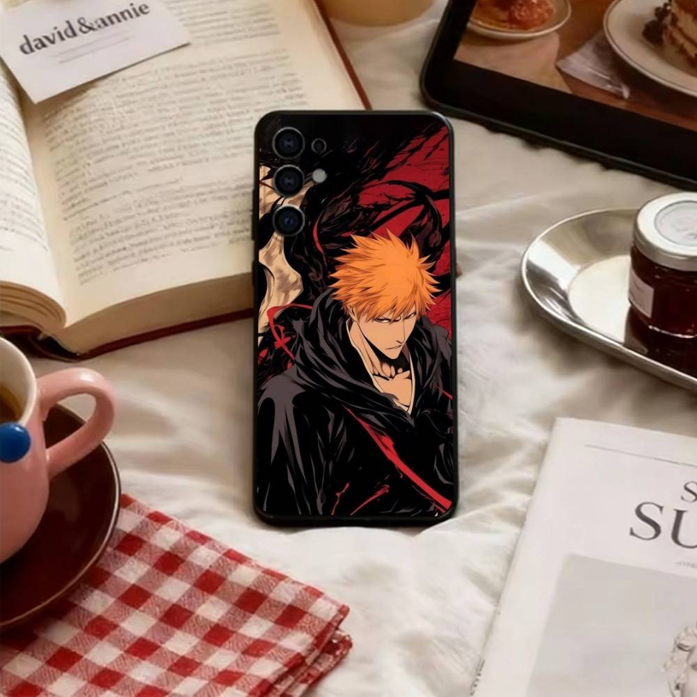 Bleach Phone Case Soft black For Samsung S25,S24,S21,S22,S23,S30,Ultra,S20,Plus,Fe,Lite