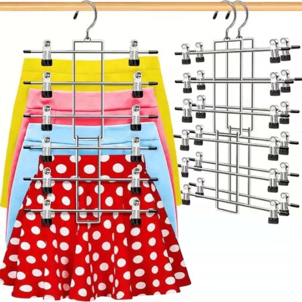 Non-slip Folding Tape Clip Multi-Layer Finishing Hanger Portable Home Storage