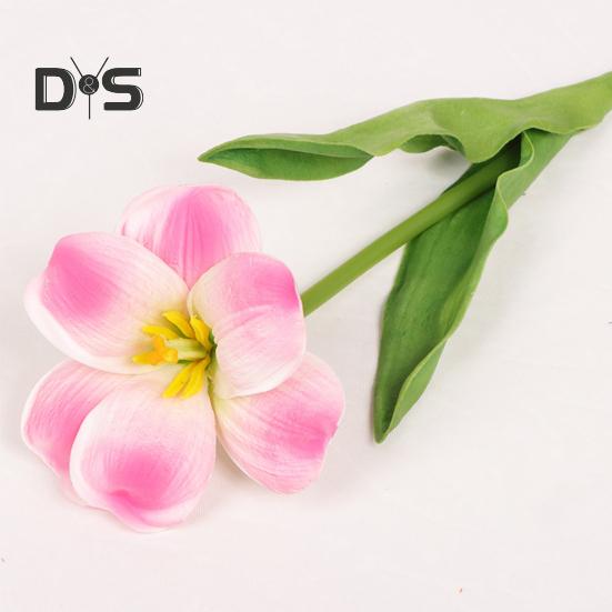 Букет из искусственных тюльпанов, реалистичные искусственные цветы, домашний декор, композиция из искусственных тюльпанов с гибкими стеблями