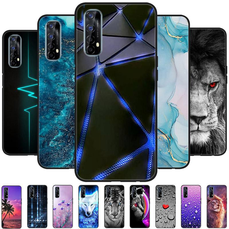 Для Realme 7 4G 5G RMX2155 Чехол Накладка на телефон Силиконовый Мягкий ТПУ Задние Чехлы для Realme 7 Pro Чехол Realme7 RMX2151 Бампер Fundas