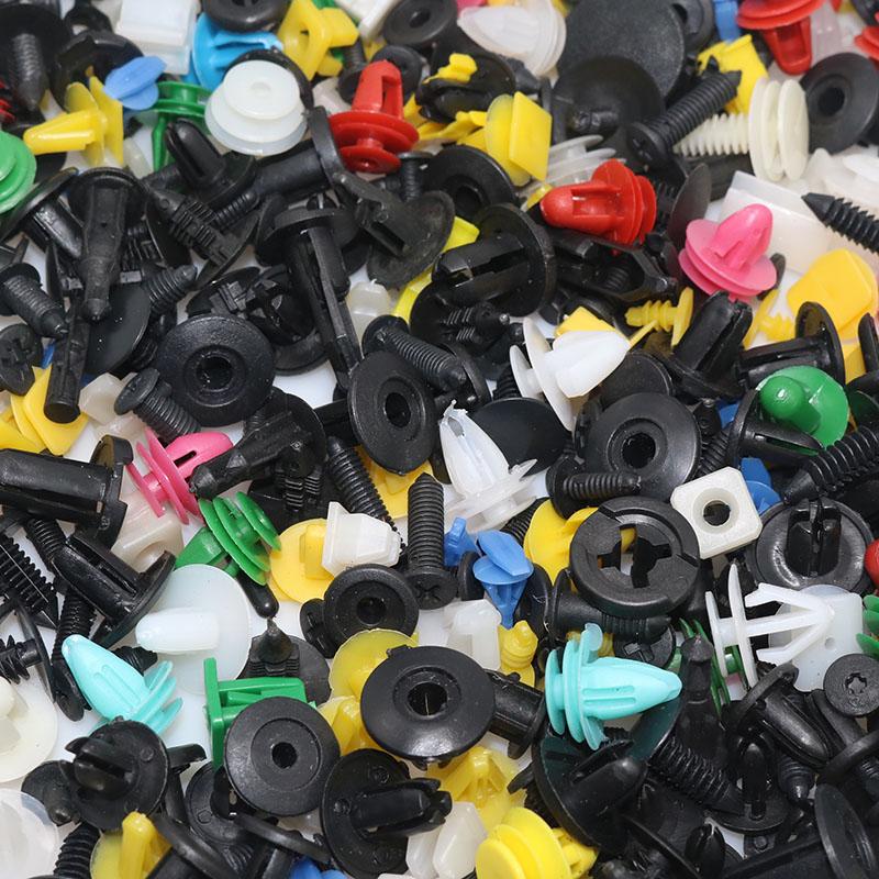 500 шт./компл. смешанный автомобильный бампер колесо бровь крыло пластиковый крепеж винт заклепка для всех автомобилей набор зажимов