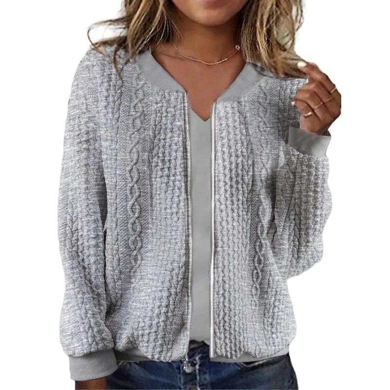 Куртка-бомбер, топы, женские трендовые элегантные пальто, осенняя одежда, зимняя повседневная короткая куртка с длинными рукавами, однотонный блейзер