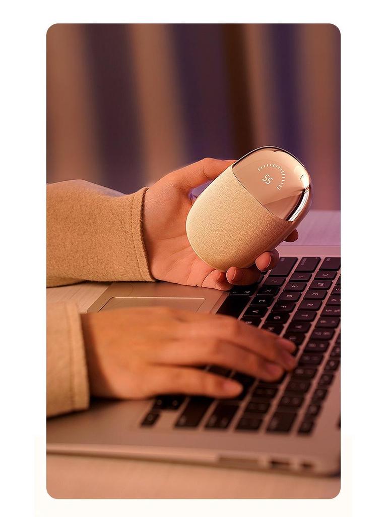 Двусторонняя перезаряжаемая плюшевая грелка для рук - портативное самонагревающееся устройство