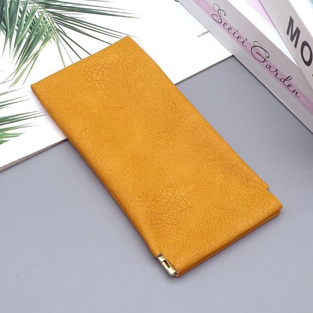 Simple Reading Case Bag PU Leather Sun Glasses Pouch Portable Eyewear Accessories  Unisex