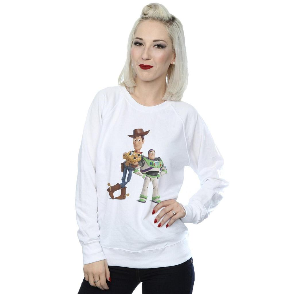 Disney Womens/Ladies Toy Story Buzz And Woody Standing Sweatshirt