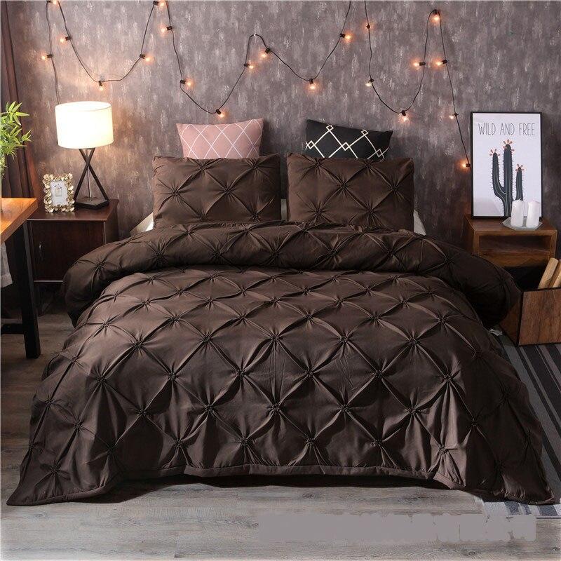 Высококачественное постельное белье Hand Twist Dot Solid Color Quilt Cover Подушка Чехол Комплект