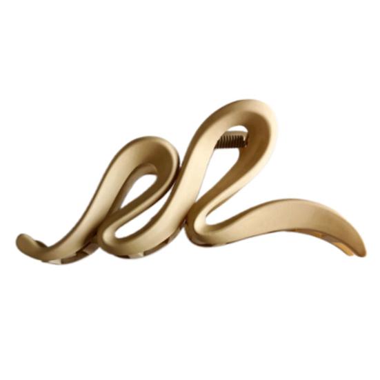 Коготь для волос в форме змеи, матовая текстура, большая заколка для волос, сильный захват, коготь для затылка, зажим для волос в форме акулы, душ, инструмент для укладки волос