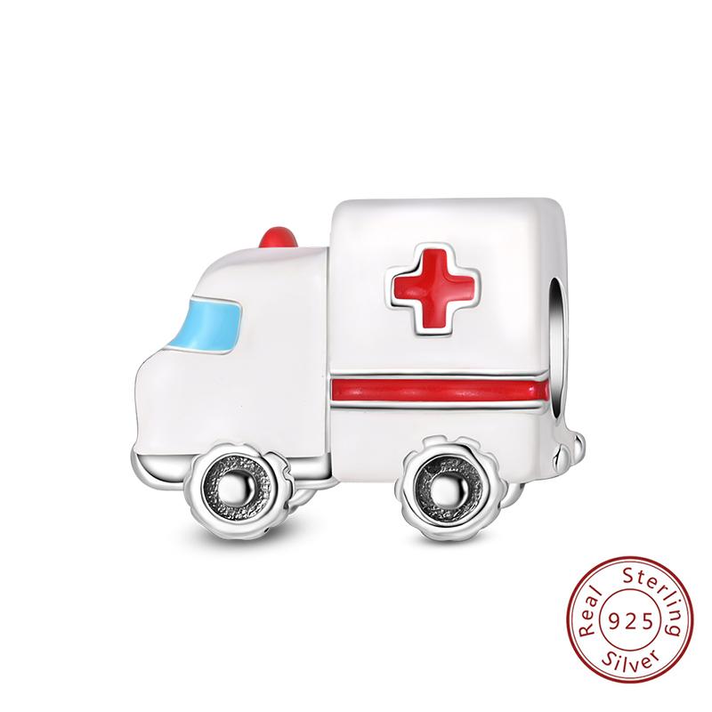 925 Silve Charms Beads Doctor's Teeth Dentist Charms First Aid Kit Dangle For Bracelet Occupation Jewelry Gift