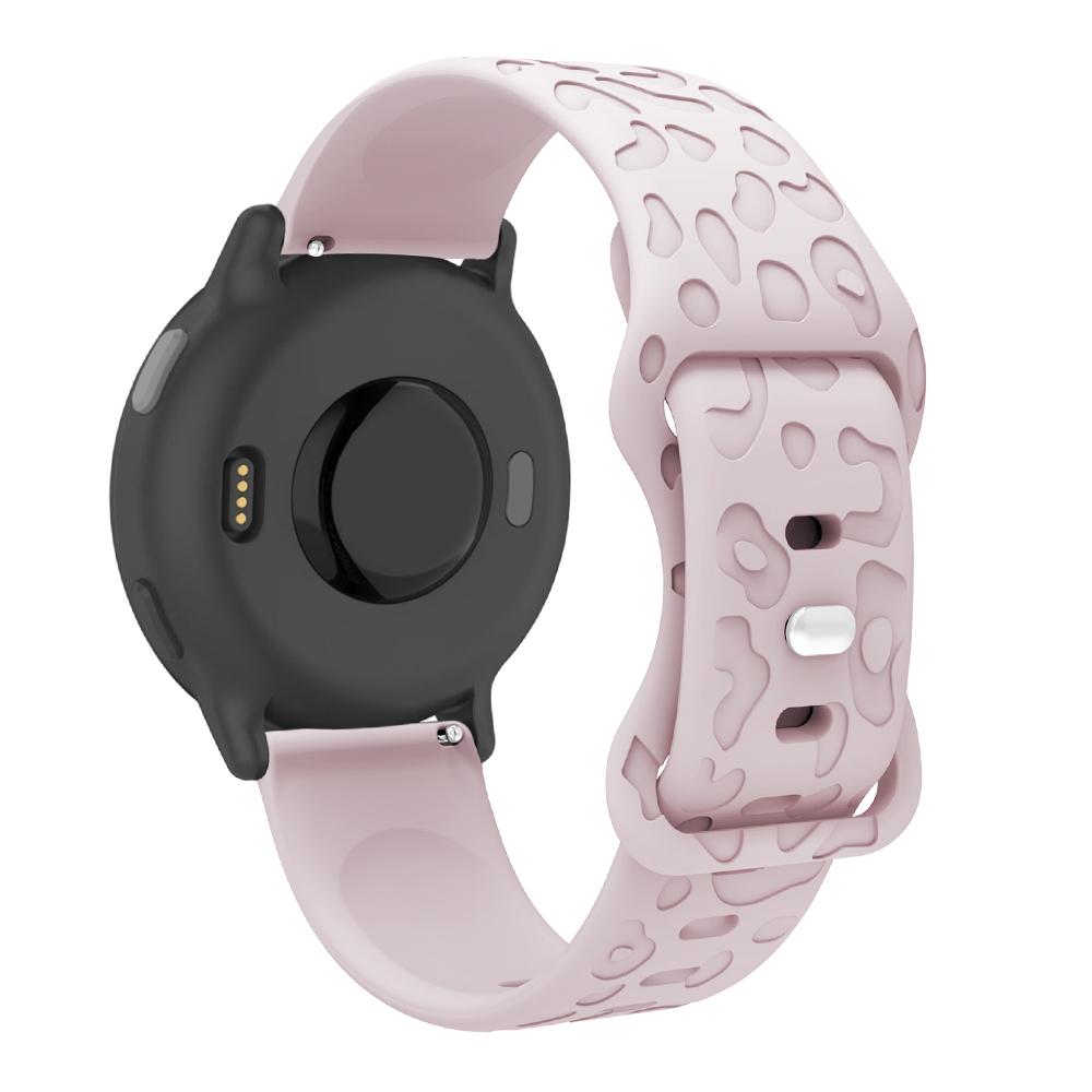 Силиконовый ремешок с леопардовым принтом 18 мм, 20 мм, 22 мм для Garmin Forerunner 245 255 265 Vivoactive 5 Venu SQ, ремешок для умных часов Huami Amazfit Bip GTS GTR