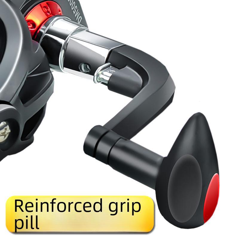 Металлическое прялочное колесо 6000 для дальнего заброса удилищ морской рыбалки, прочное скальное колесо с леской, подходит для субспиннинга.