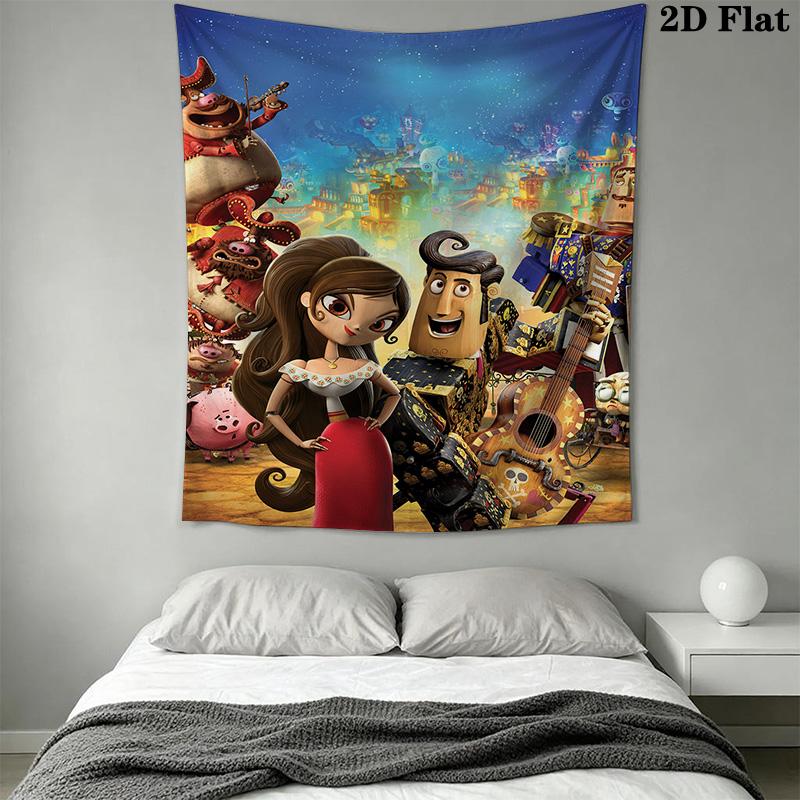 The Book of Life Cartoon Pattern Home Decor Tapestry, Wall Hanging, Decorative RV Wall Cloth.SGT0917475
