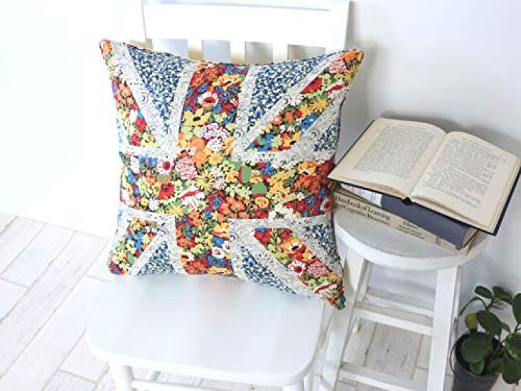 FLORET LONDON Подушка Union Yellow [LIBERTY PRINT] Наволочка, 45x45см, Джек,