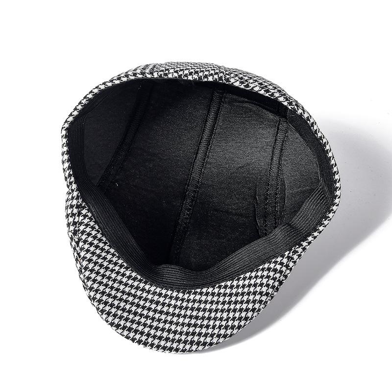 Осенне-зимняя кепка с утиным язычком Мужской берет для взрослых людей с зерном Кепка-хипстер с застежкой-молнией Кепка с утиным язычком для людей среднего и пожилого возраста