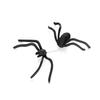 1 шт., черные серьги-гвоздики в форме паука, пластиковые 3D жуткие черные серьги-гвоздики, вечерние украшения