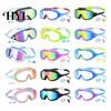 Painless Swim Goggles Kids with Nose Clip And Earplug Anti-Fog UV Anti-fog Toddler Protection Pool Glasses Anti Shattered Lens for Boys Girls
