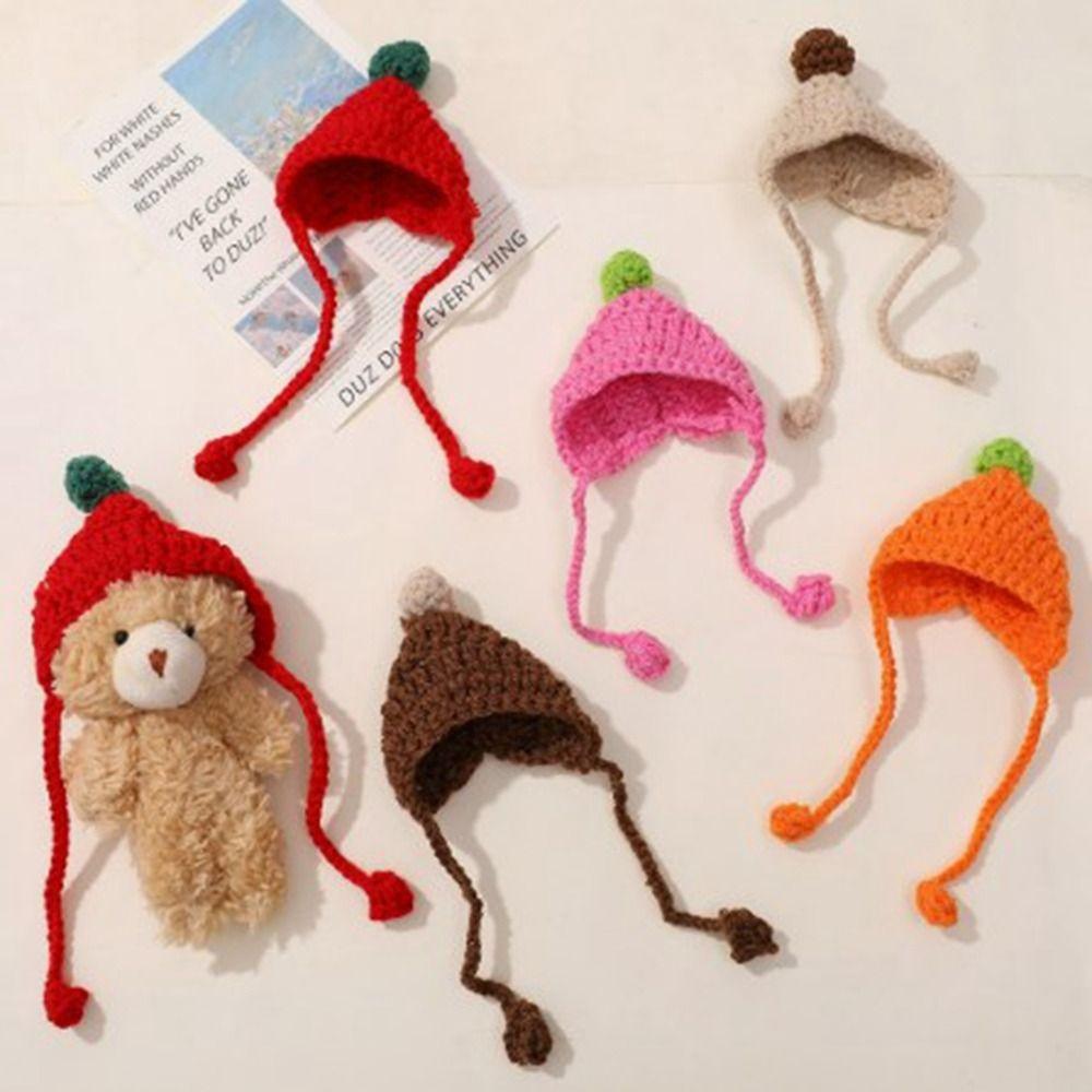 Casual Wear Animal Doll Knitted Hat Fashion DIY Knitted Skirt  Accessories  for 10cm Cotton Dolls