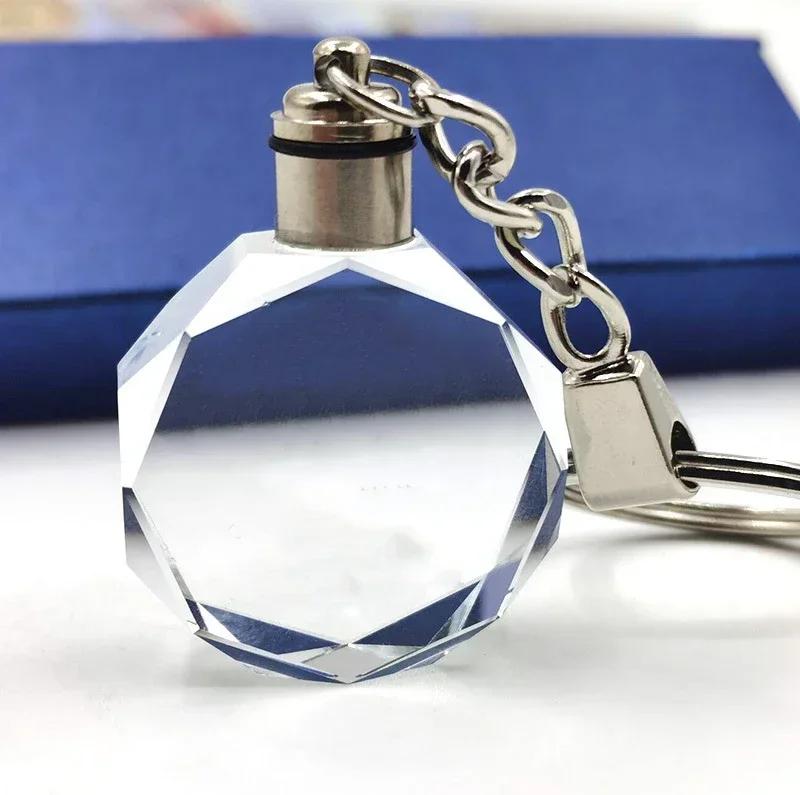 Car Sticker 2025 New LED Car Keyring Octagon Pendant Key Accessories for Skoda Rapid Felicia Kodia Kamiq Yeti Karoq Fabia 2 Supe