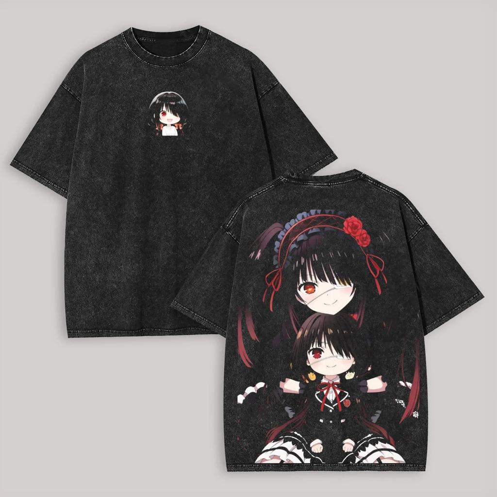Date A Live Персонализированная одежда Большие размеры Унисекс Стирка Футболка для энтузиастов аниме Высококачественная Популярная Толстовка