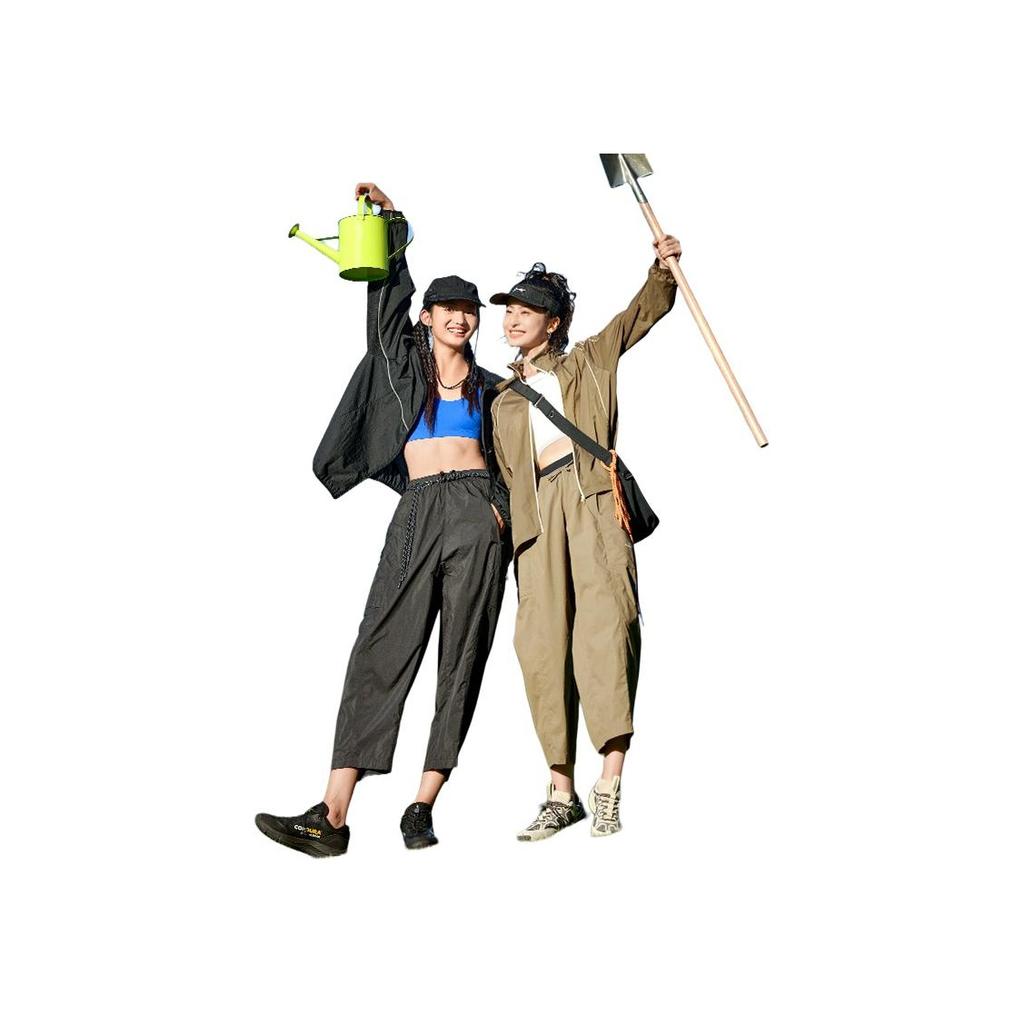 Li Ning Анти-Ультрафиолетовые Водоотталкивающие Свободные Уличные Прямые Повседневные Фитнес Защита от Солнца Трикотажные Спортивные Брюки Женские брюки AYKU598-1