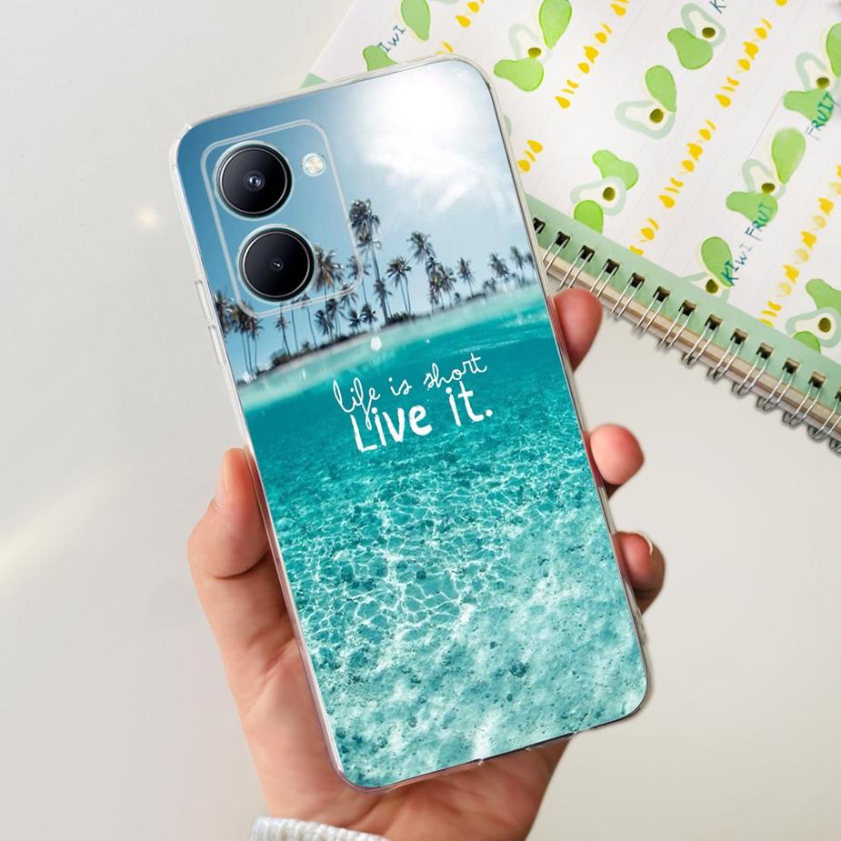 Для Realme C33 2023 Чехол Новый Модный Расписная Задняя Крышка Мягкий Силиконовый Чехол для Телефона Для Realme C33 C 33 RealmeC33 Fundas 6.5'' Сумки