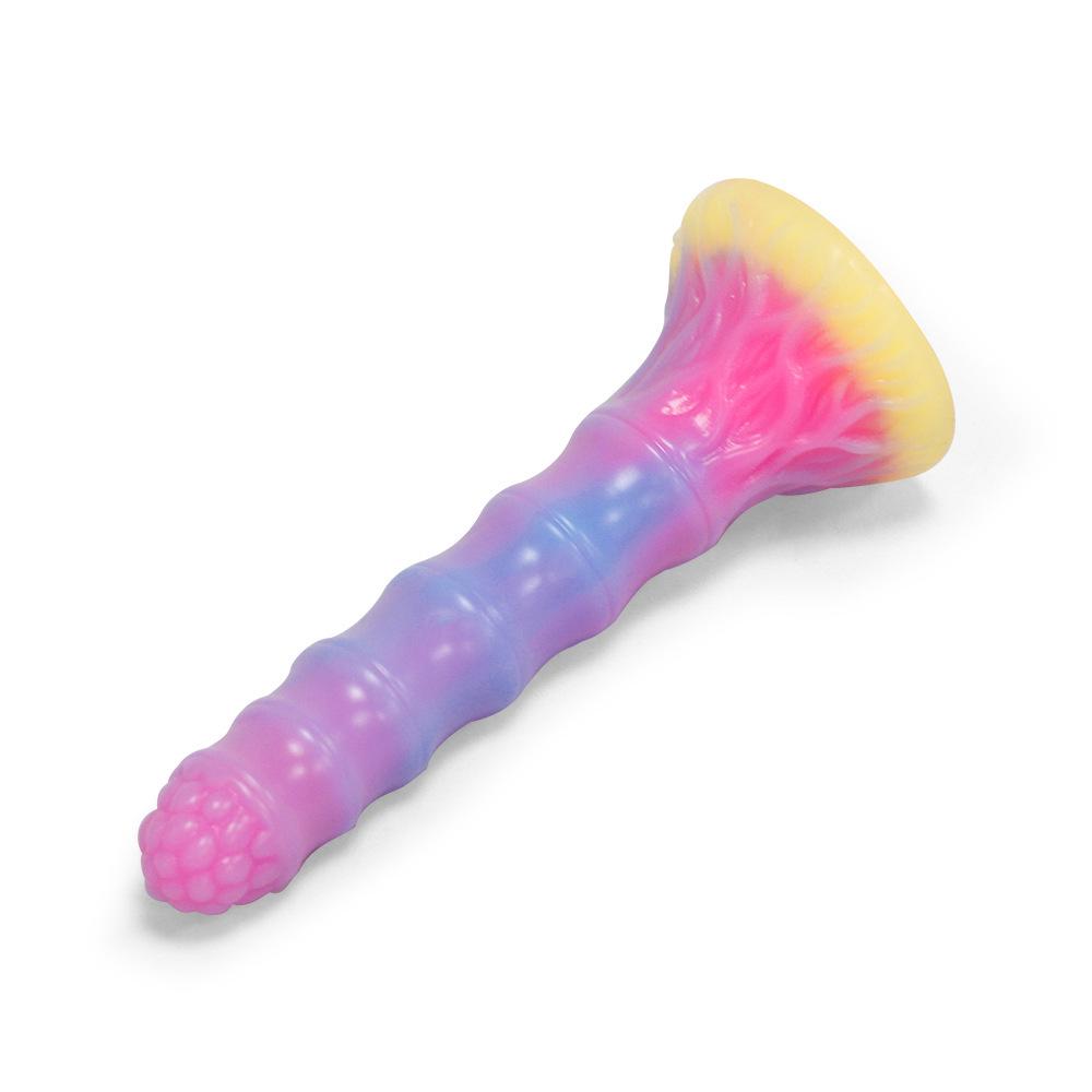 Набор светящихся силиконовых анальных пробок смешанных цветов - Мягкие эротические игрушки для мужчин и женщин