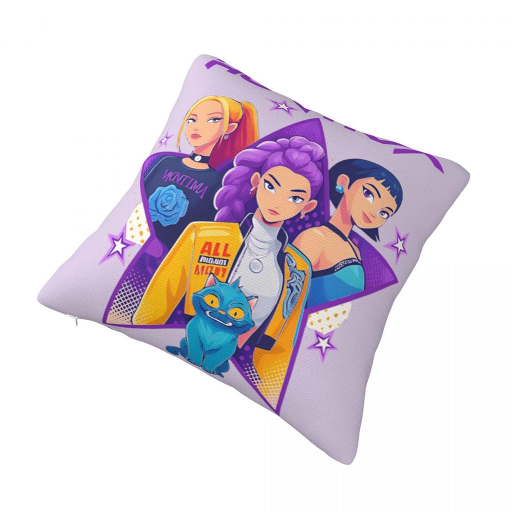 K-pop Охотники на демонов Наволочка Милая Забавная Наволочка Мягкая Графическая Наволочка Чехлы для подушек для Гостиной Стула