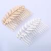 Стильные украшения для волос Индивидуальные золотые цветные серебряные цветные листочки для волос Свадебные аксессуары для волос