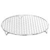 Круглая решетка для гриля Doyime, коврик для гриля, коврик для гриля на древесном угле, круглая сетка с подставкой, устойчивая к высоким температурам, многоразовая, прочная, универсальная